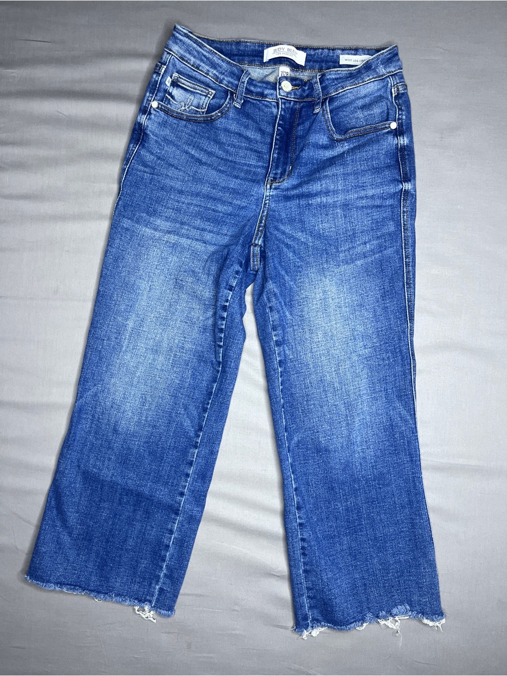 Judy Blue Wide Leg Crop Jeans Size 28